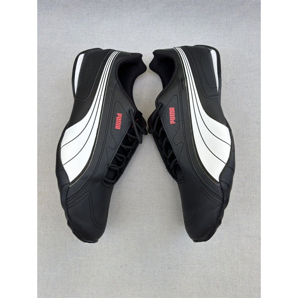 PUMA Redon Bungee Black & White Mens Size 11 Shoes Sneakers Slip On Lace